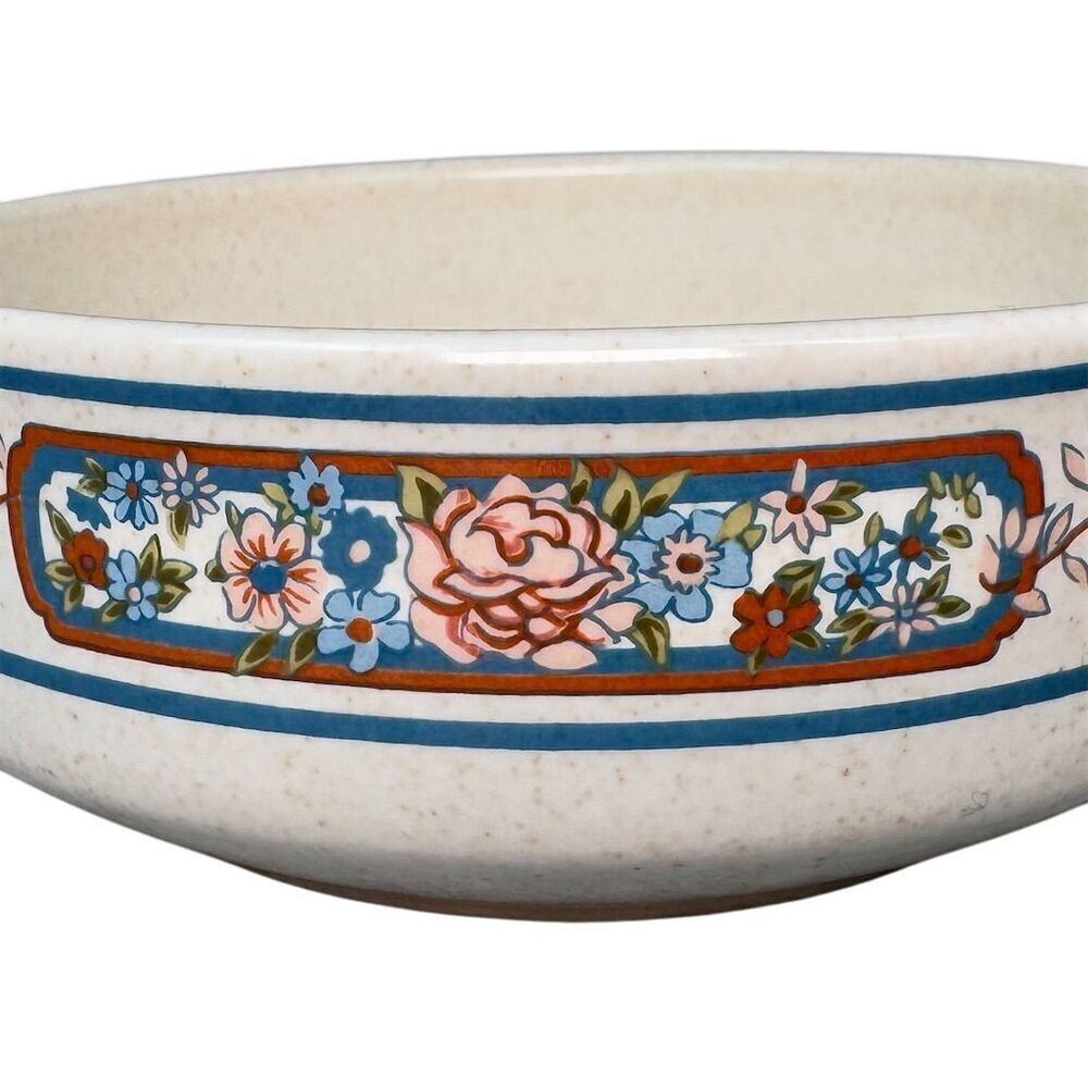 Lenox Sonata Temper Ware Floral Bowl 5" Multicolor Microwave Safe